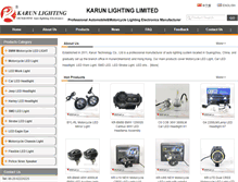 Tablet Screenshot of karunlight.com